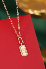 Load image into Gallery viewer, LUOWEND 18K Rose Gold Real Natural Diamond Necklace for Women