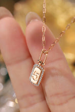 Load image into Gallery viewer, LUOWEND 18K Rose Gold Real Natural Diamond Necklace for Women
