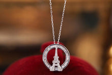 Load image into Gallery viewer, LUOWEND 18K White Gold Real Natural Diamond Necklace for Women