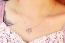 Load image into Gallery viewer, LUOWEND 18K White Gold Real Natural Diamond Necklace for Women