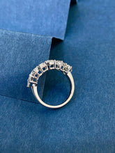 Load image into Gallery viewer, LUOWEND 18K White Gold Natural Diamond Ring for Women