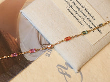 Load image into Gallery viewer, LUOWEND 18K Rose Gold Natural Sapphire Bracelet for Women