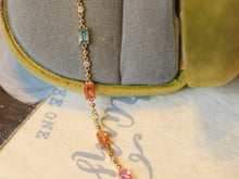 Load image into Gallery viewer, LUOWEND 18K Rose Gold Natural Sapphire Bracelet for Women