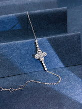 Load image into Gallery viewer, LUOWEND 18K White Gold Natural Diamond Bracelet for Women