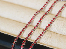 Load image into Gallery viewer, LUOWEND 18K White Gold Natural Ruby Bracelet for Women