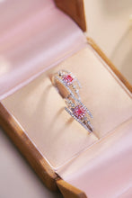 Load image into Gallery viewer, LUOWEND 18K White Gold Real Natural Pink Diamond Ring for Women