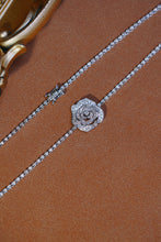 Load image into Gallery viewer, LUOWEND 18K White Gold Real Natural Diamond Necklace for Women