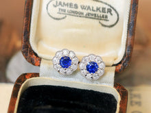 Load image into Gallery viewer, LUOWEND 18K White Gold Natural Sapphire Ring for Women
