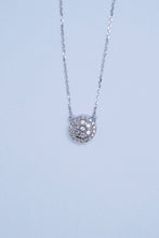 Load image into Gallery viewer, LUOWEND 18K White Gold Real Natural Diamond Pendant Necklace for Women