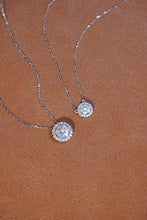 Load image into Gallery viewer, LUOWEND 18K White Gold Real Natural Diamond Pendant Necklace for Women