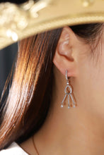 Load image into Gallery viewer, LUOWEND 18K White Gold Real Natural Diamond Drop Earrings for Women