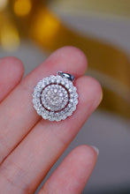 Load image into Gallery viewer, LUOWEND 18K White Gold Real Natural Diamond Pendant Necklace for Women