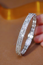 Load image into Gallery viewer, LUOWEND 18K White Gold Real Natural Diamond Bracelet for Women
