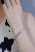 Load image into Gallery viewer, LUOWEND 18K White Gold Real Natural Diamond Bracelet for Women