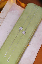 Load image into Gallery viewer, LUOWEND 18K White Gold Real Natural Diamond Bracelet for Women