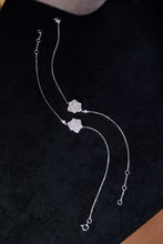 Load image into Gallery viewer, LUOWEND 18K White Gold Real Natural Diamond Bracelet for Women