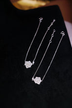 Load image into Gallery viewer, LUOWEND 18K White Gold Real Natural Diamond Bracelet for Women