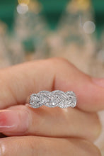 Load image into Gallery viewer, LUOWEND 18K White Gold Real Natural Diamond Ring for Women