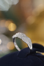 Load image into Gallery viewer, LUOWEND 18K White Gold Real Natural Diamond Ring for Women
