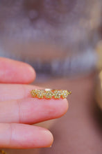 Load image into Gallery viewer, LUOWEND 18K Yellow Gold Real Natural Diamond Ring for Women