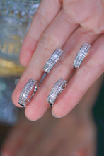 Load image into Gallery viewer, LUOWEND 18K White Gold Real Natural Diamond Ring for Women