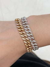 Load image into Gallery viewer, LUOWEND 18k White/Yellow Gold Natural Diamond Bracelet for Women
