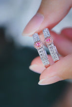 Load image into Gallery viewer, LUOWEND 18K White Gold Real Natural Pink Diamond Ring for Women