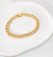 Load image into Gallery viewer, LUOWEND 18K White/Yellow/Rose Gold Bracelet for Men