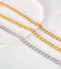 Load image into Gallery viewer, LUOWEND 18K White/Yellow/Rose Gold Bracelet for Men