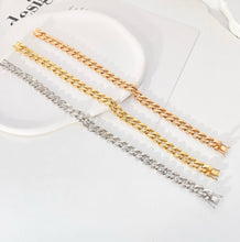 Load image into Gallery viewer, LUOWEND 18K White/Yellow/Rose Gold Bracelet for Men