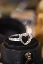 Load image into Gallery viewer, LUOWEND 18K White Gold Real Natural Diamond Ring for Women
