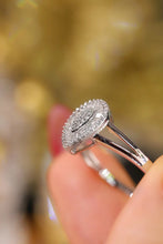 Load image into Gallery viewer, LUOWEND 18K White Gold Real Natural Diamond Ring for Women
