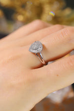 Load image into Gallery viewer, LUOWEND 18K White Gold Real Natural Diamond Ring for Women