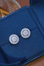 Load image into Gallery viewer, LUOWEND 18K White Gold Real Natural Diamond Stud Earrings for Women