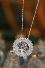 Load image into Gallery viewer, LUOWEND 18K White Gold Natural Diamond Necklace for Women