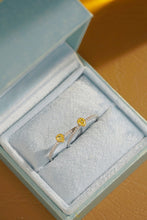 Load image into Gallery viewer, LUOWEND 18K White Gold Natural Yellow Diamond Ring for Women
