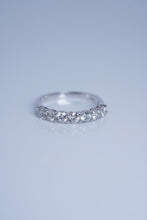 Load image into Gallery viewer, LUOWEND 18K White Gold Natural Diamond Ring for Women