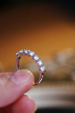 Load image into Gallery viewer, LUOWEND 18K White Gold Natural Diamond Ring for Women