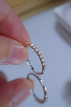 Load image into Gallery viewer, LUOWEND 18K White Gold Natural Diamond Ring for Women