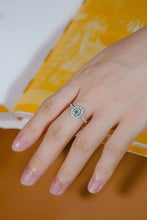 Load image into Gallery viewer, LUOWEND 18K White Gold Natural Diamond Ring for Women