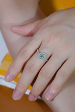 Load image into Gallery viewer, LUOWEND 18K White Gold Natural Diamond Ring for Women