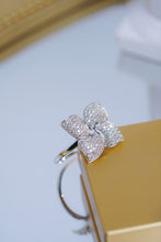 Load image into Gallery viewer, LUOWEND 18K White Gold Natural Diamond Ring for Women