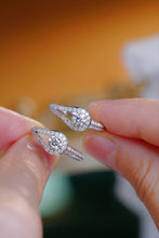 Load image into Gallery viewer, LUOWEND 18K White Gold Natural Diamond Ring for Women