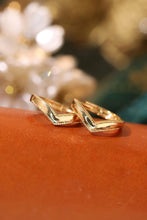 Load image into Gallery viewer, LUOWEND 18K Yellow Gold Hoop Earrings for Women