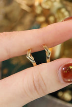Load image into Gallery viewer, LUOWEND 18K Yellow Gold Hoop Earrings for Women