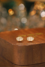 Load image into Gallery viewer, LUOWEND 18K Yellow Gold Natural Diamond Earrings for Women