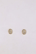 Load image into Gallery viewer, LUOWEND 18K Yellow Gold Natural Diamond Earrings for Women