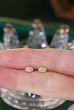 Load image into Gallery viewer, LUOWEND 18K Yellow Gold Natural Diamond Earrings for Women