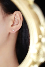 Load image into Gallery viewer, LUOWEND 18K Yellow Gold Natural Diamond Earrings for Women