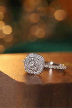 Load image into Gallery viewer, LUOWEND 18K White Gold Natural Diamond Ring for Women